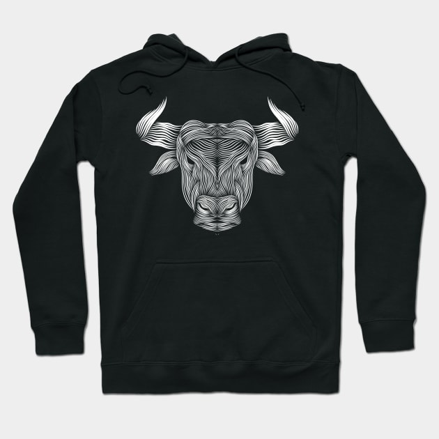 bull silhouette Hoodie by mantaplaaa